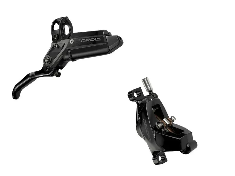 Sram Code Silver Stealth Disc Brake And Lever - Rear - Black Anodized 1