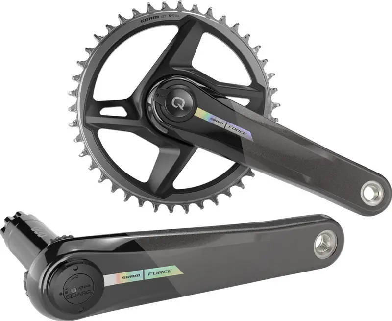 Sram Force Axs D2 1X12 Spd Road Crankset With Power Meter - Unicorn Gray-Laser Foil 2