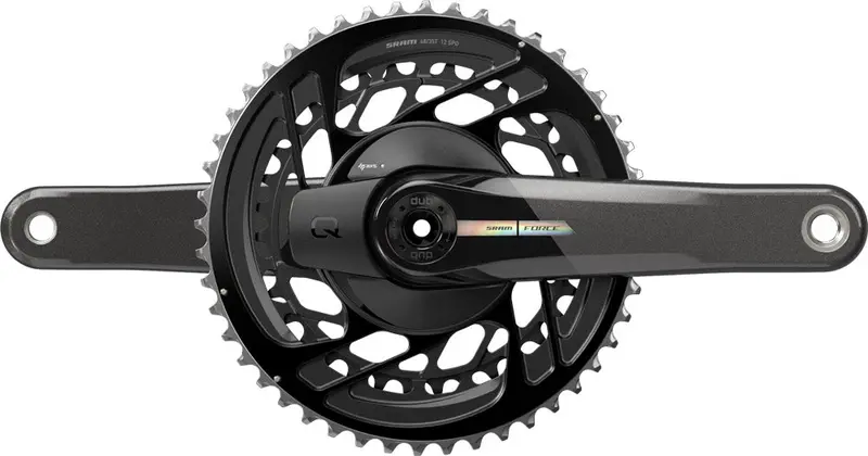 Sram Force Axs D2 2X12 Spd Road Crankset With Power Meter - Unicorn Gray-Laser Foil 1