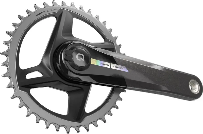 Sram Force Axs D2 Wide 1X12 Spd Road Crankset With Power Meter - Unicorn Gray-Laser Foil 3