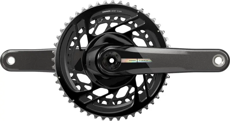 Sram Force D2 Dub 2X12 Spd Road Crankset - Unicorn Gray-Laser Foil 1