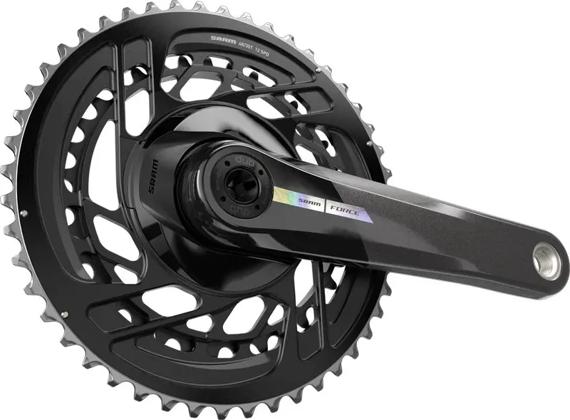 Sram Force D2 Dub 2X12 Spd Road Crankset - Unicorn Gray-Laser Foil 2