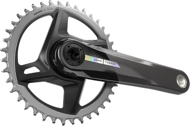 Sram Force D2 Dub Wide 1X12 Spd Road Crankset - Unicorn Gray-Laser Foil 2