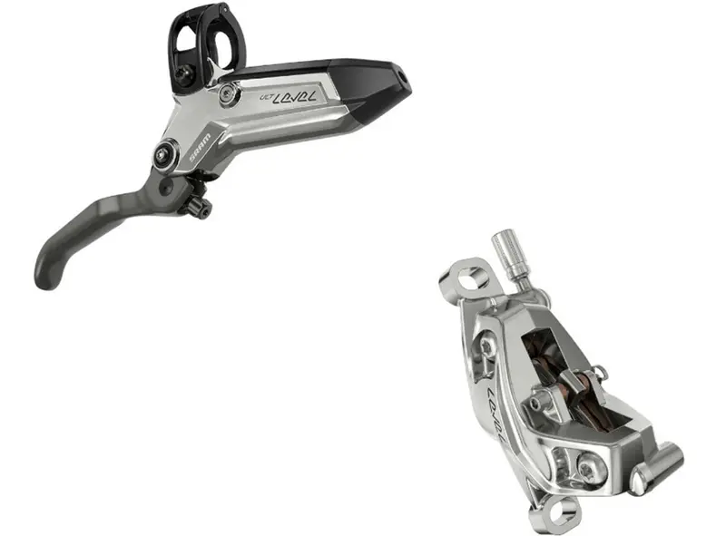 Sram Level Ultimate Stealth Disc Brake And Lever - 4 Piston - Rear - Black-Silver 1