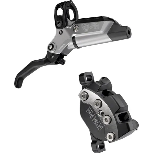 Sram Maven Ultimate Stealth 4-Piston Disc Brake And Lever - Rear - Black-Silver 1