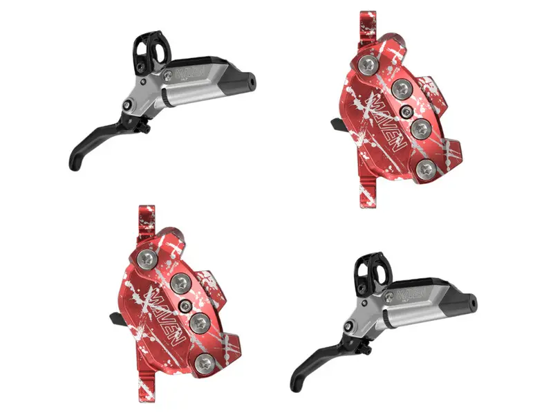 Sram Maven Ultimate Stealth Expert Disc Brake Kit - Red Splash Ano 1