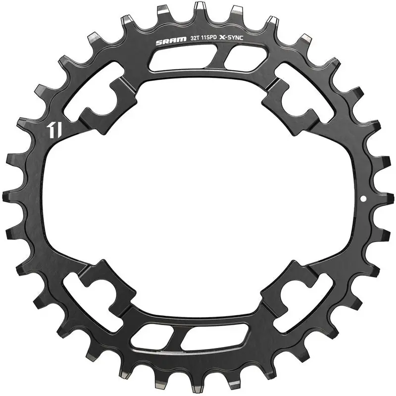 Sram Narrow Wide Steel Chainring - Black 1