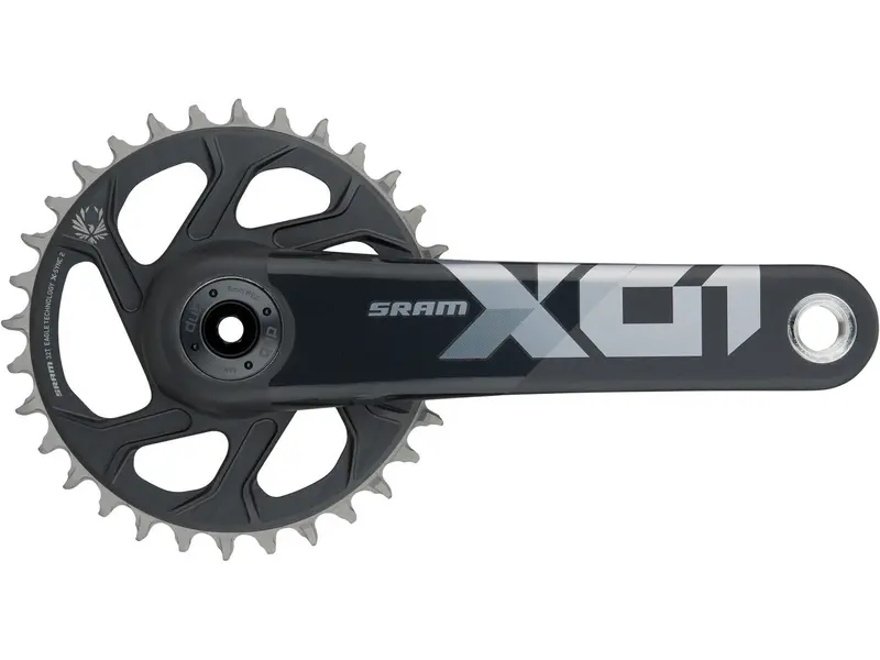 Sram X01 Eagle Dub 12 Spd Crankset - 55Mm Chainline - Lunar-Polar Black 1