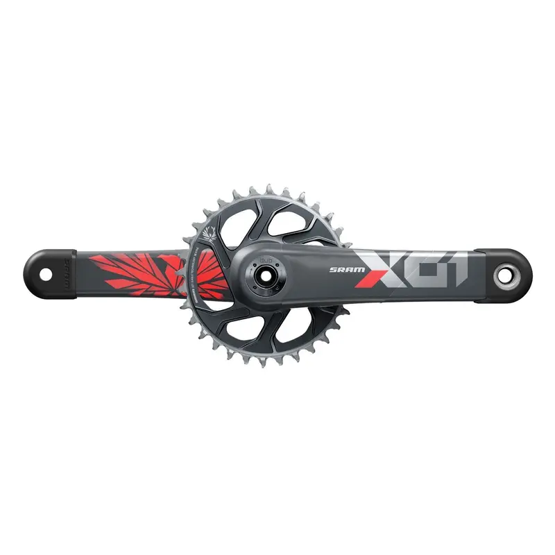 Sram X01 Eagle Superboost+ 12 Spd Mtb Crankset - Lunar-Oxy Red 1
