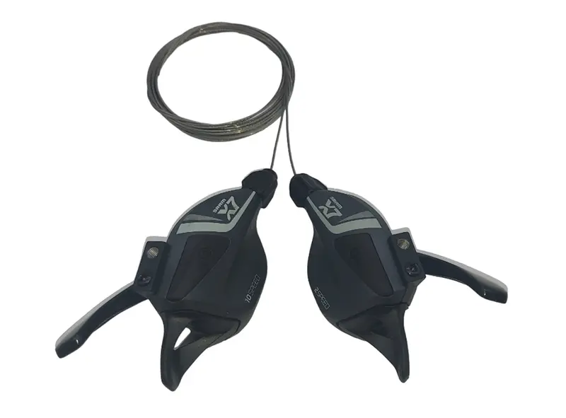 Sram X7 2X10 Spd Trigger Shifter Set - Oem Packed - Black - Gray 1