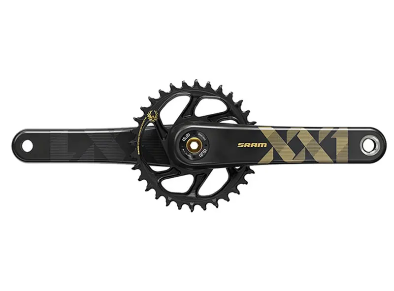 Sram Xx1 Eagle Carbon Boost Dub 12 Spd Crankset - Black-Gold 1