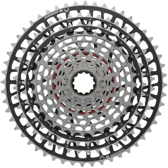 Sram Xxsl Eagle T-Type Xs-1299 12 Spd Mtb Cassette - Silver-Black 1
