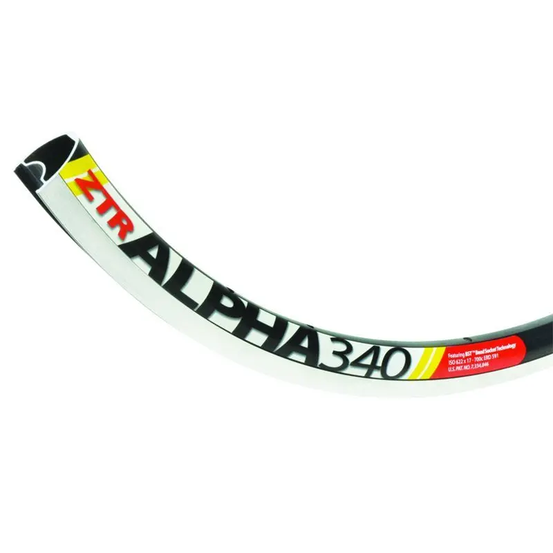 Stans Ztr Alpha 340 V2 700C Road Rim - 28H - Black 1