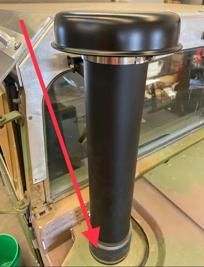 Straight Coupler - 4” X 4” For Military Humvee 1