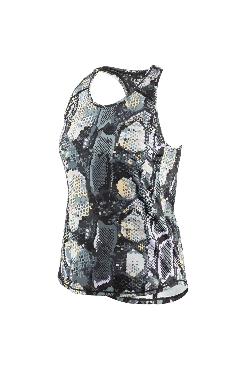 Sugoi Coast Print Tank - Womens - Deep Lilac-Snake 1