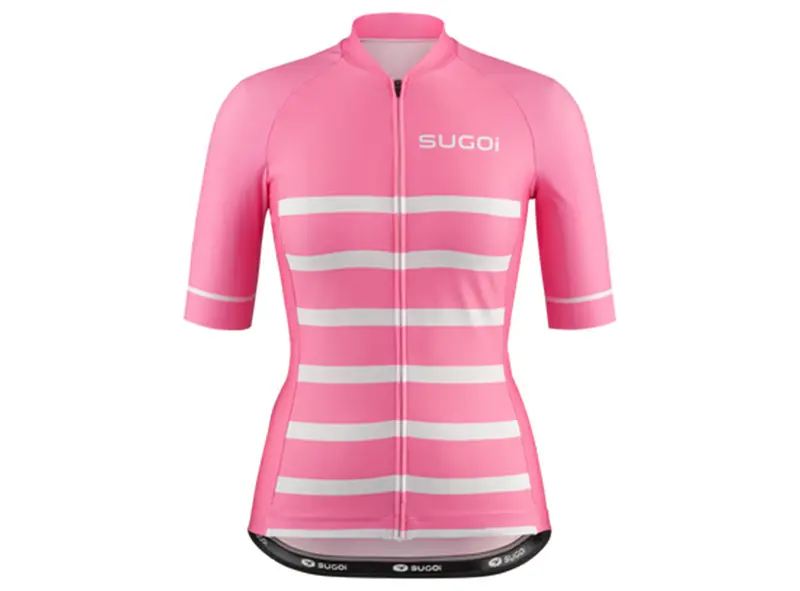 Sugoi Essence Print Short Sleeve Jersey - Womens - Nautical Pink 1