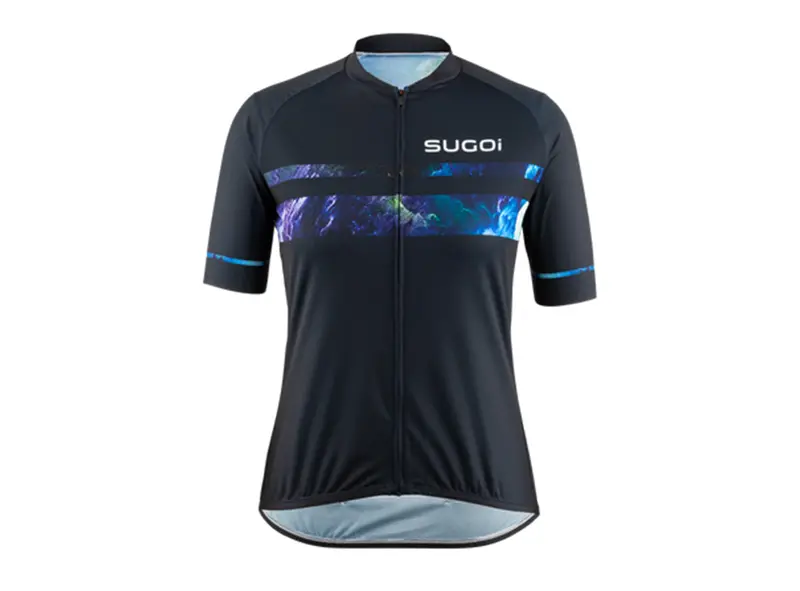 Sugoi Evolution Zap 2 Short Sleeve Jersey - Womens - Deep Navy-Thunder Sky 1