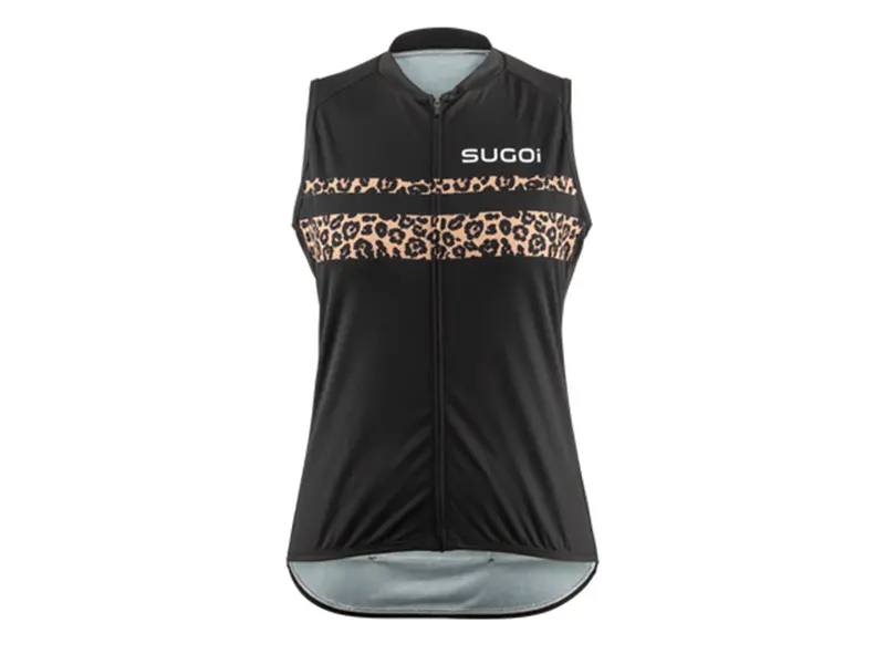 Sugoi Evolution Zap Sleeveless Jersey - Womens - Black-Leopard 1