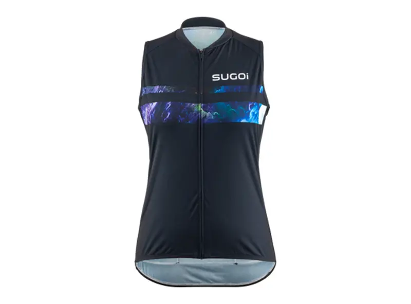 Sugoi Evolution Zap Sleeveless Jersey - Womens - Deep Navy-Thunder Sky 1