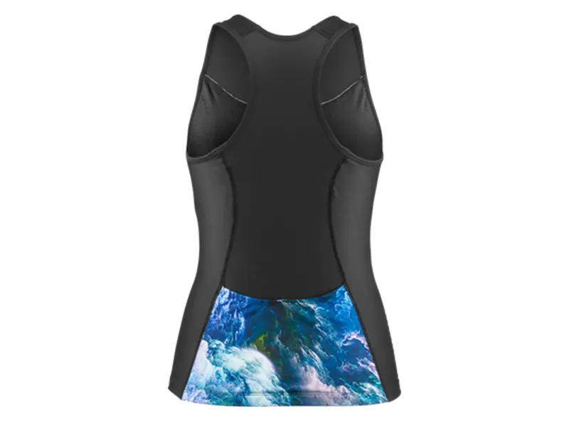 Sugoi Rpm Tri Racerback Tank - Womens - Black-Thunder Sky 2