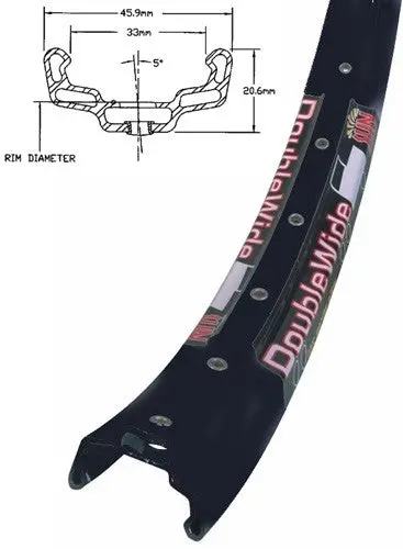 Sun Ringle Doublewide 26" Mtb Rim - Black 2