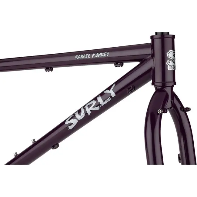 Surly Karate Monkey Frameset - Organic Eggplant 2