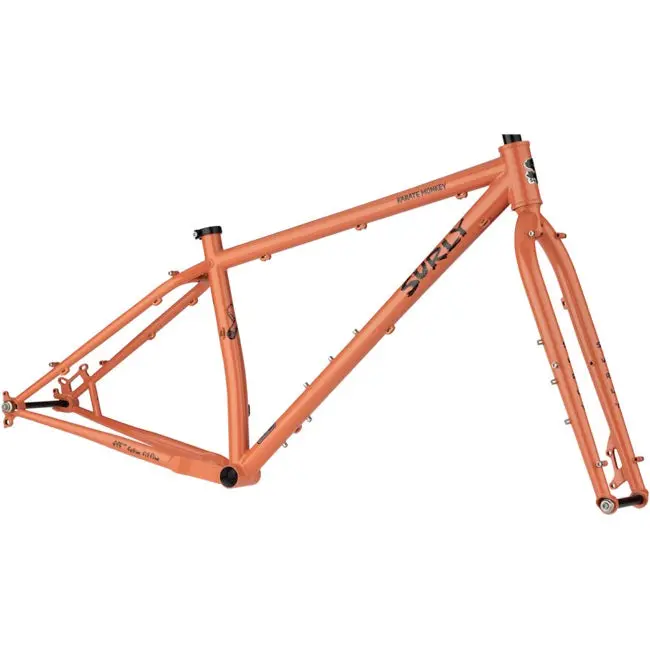Surly Karate Monkey Frameset - Peach Salmon Sundae - 2022 1
