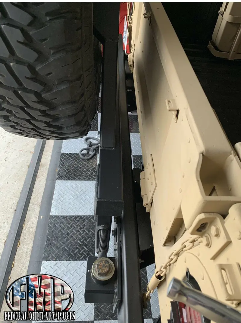 Swing Away Tire Carrier 2Nd Gen And Spare Tire For Military Humvee Hmmwv Vehicles 1