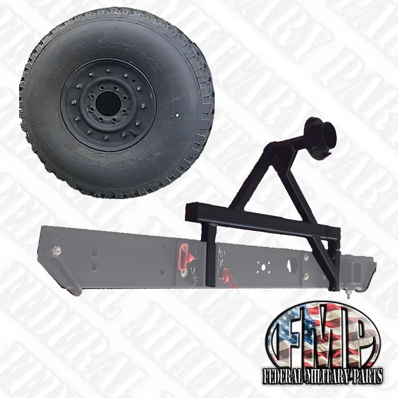 Swing Away Tire Carrier 2Nd Gen And Spare Tire For Military Humvee Hmmwv Vehicles 2