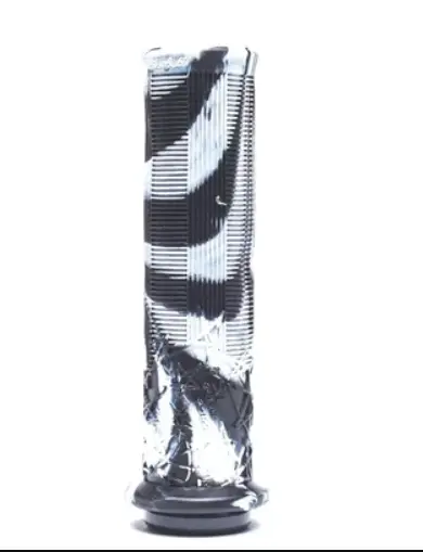 The Sensus Meaty Paw Mtb Grip - Black-White Swirl 1