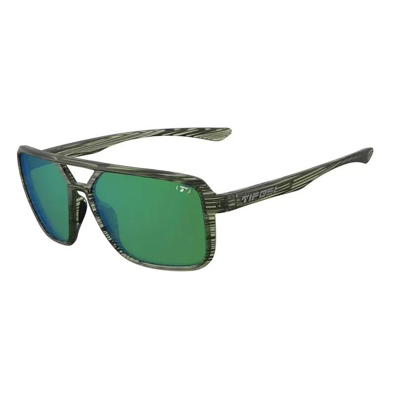 Tifosi Salto Polarised Single Lens Sunglasses - Olive Stripe Fade 1