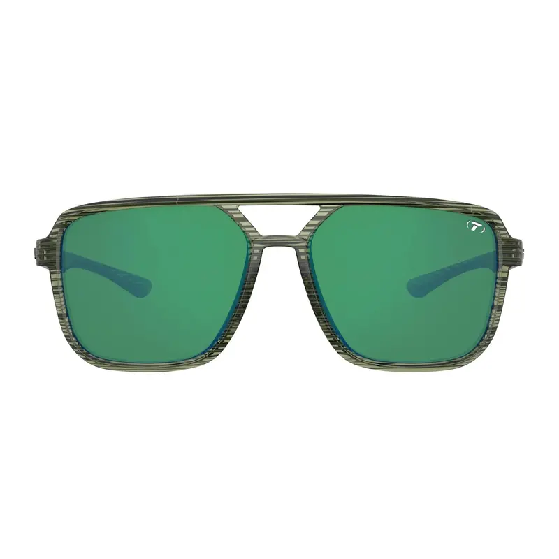 Tifosi Salto Polarised Single Lens Sunglasses - Olive Stripe Fade 2