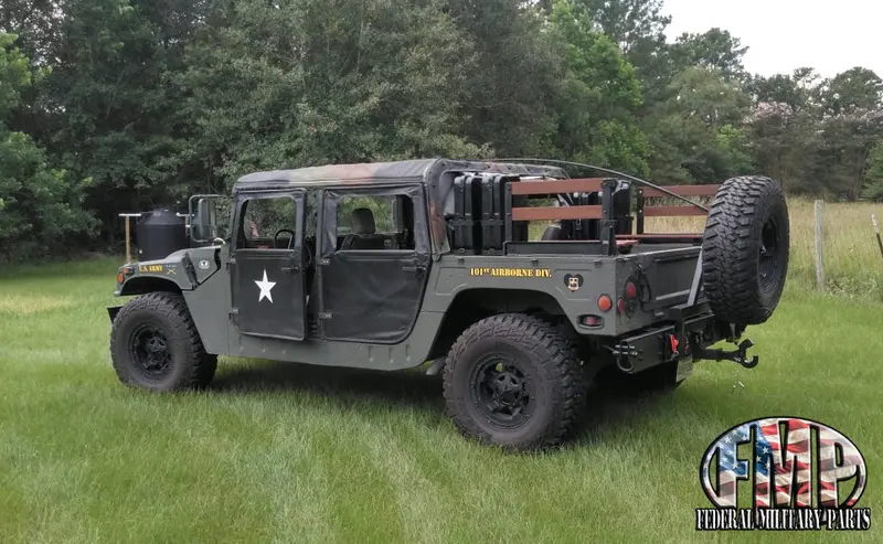 Tire Carrier 2Nd Gen. For Military Humvee - Swing Away - Rear Bumper / M1043a2 M1045a2 Etc. Hmmwv Vehicles 1
