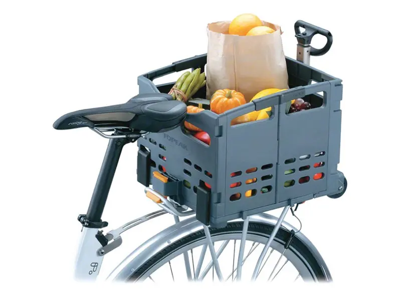 Topeak Trolleytote Folding Mtx Rear Basket - Gray 1