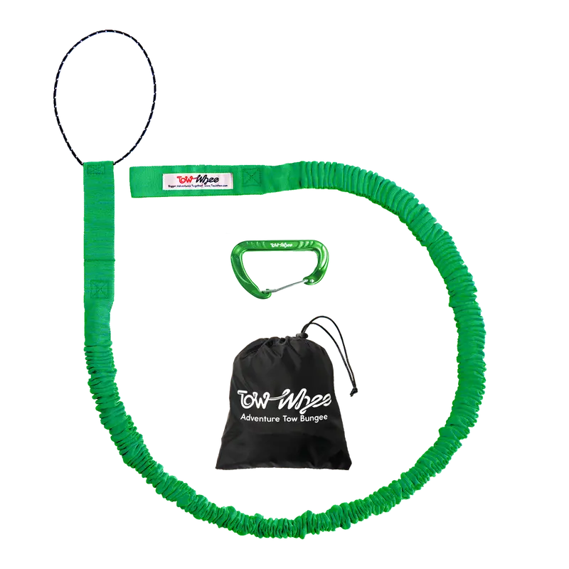Towwhee Connect Adventure Tow Strap - Standard/Adult/E-Bike Tune - Green 1