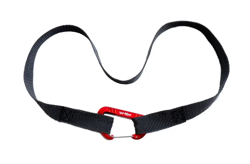 Towwhee Universal Motorcycle Fork Strap With Carabiner - Black 1