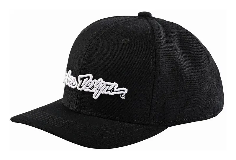 Troy Lee Designs 9Forty Snapback Hat - Signature - Black-White 1