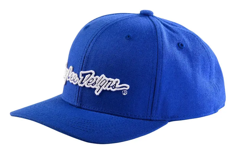 Troy Lee Designs 9Forty Snapback Hat - Signature - Blue-White 1
