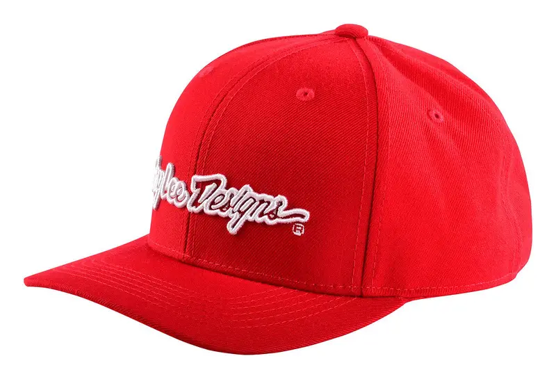 Troy Lee Designs 9Forty Snapback Hat - Signature - Red-White 1