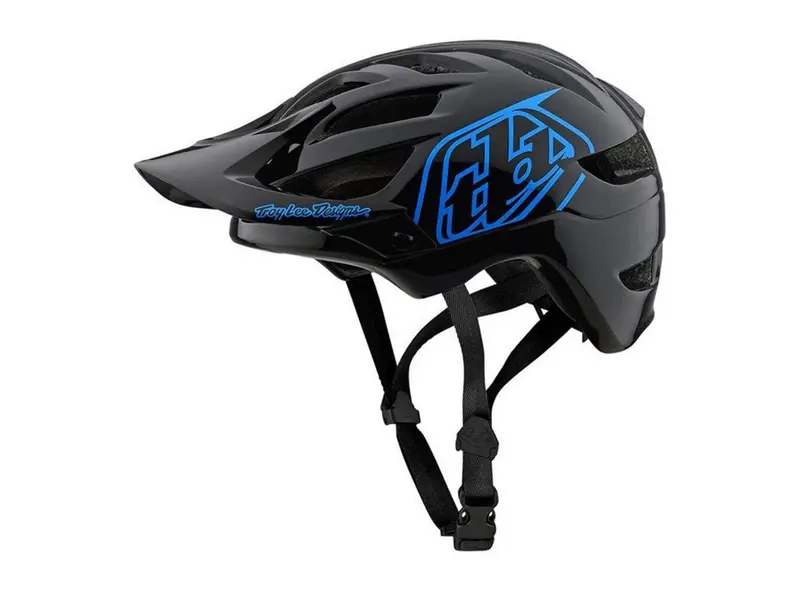 Troy Lee Designs A1 Drone Helmet - Youth - Black-Blue 1