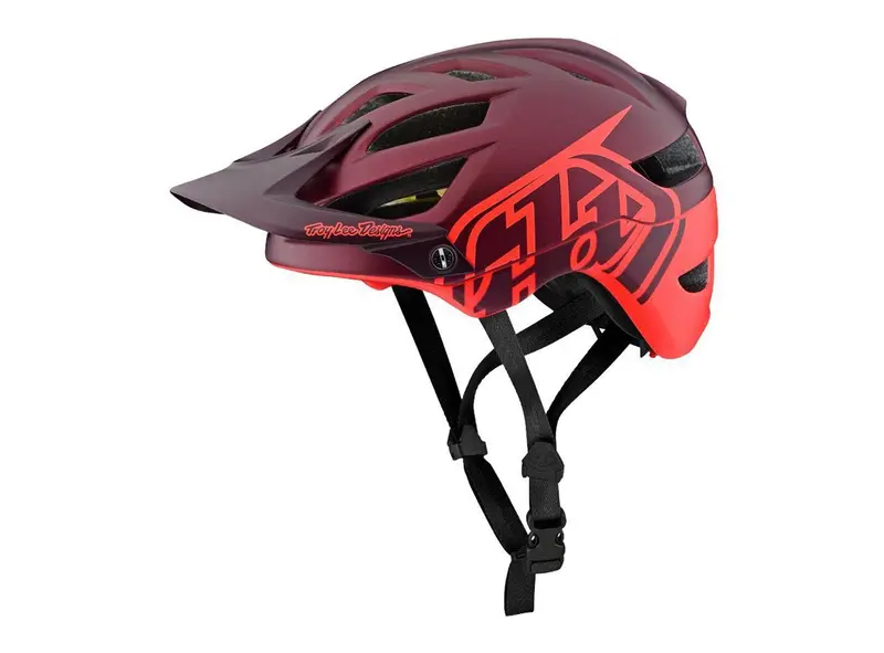 Troy Lee Designs A1 Mips Mtb Helmet - Classic - Burgundy-Orange - 2019 1