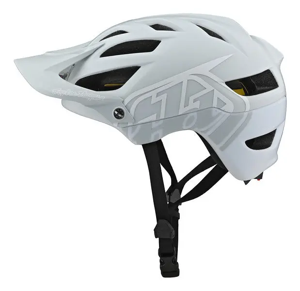 Troy Lee Designs A1 Mips Mtb Helmet - Classic - Light Gray-White - 2021 2
