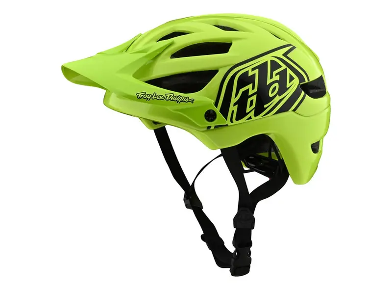 Troy Lee Designs A1 Mips Mtb Helmet - Drone - Youth - Flo Yellow-Black - 2020 1