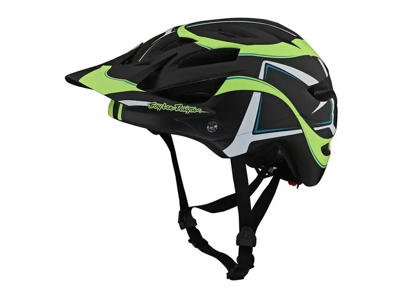 Troy Lee Designs A1 Mips Mtb Helmet - Youth - Welter - Black-Green - 2021 2