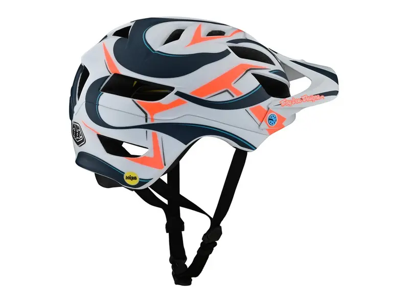 Troy Lee Designs A1 Mips Mtb Helmet - Youth - Welter - White-Marine - 2021 2