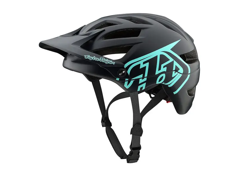 Troy Lee Designs A1 Mtb Helmet - Drone - Dark Gray-Aqua 1