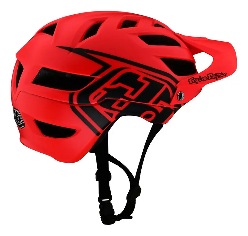 Troy Lee Designs A1 Mtb Helmet - Drone - Fire Red - 2022 2