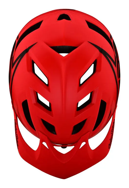 Troy Lee Designs A1 Mtb Helmet - Drone - Fire Red - 2022 4