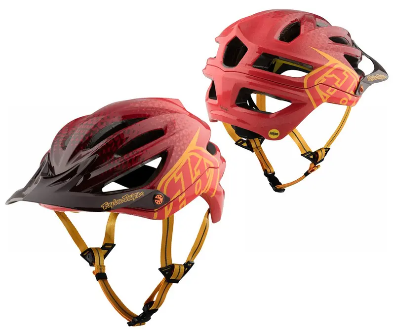 Troy Lee Designs A2 Mips Mtb Helmet - 50/50 - Red 1