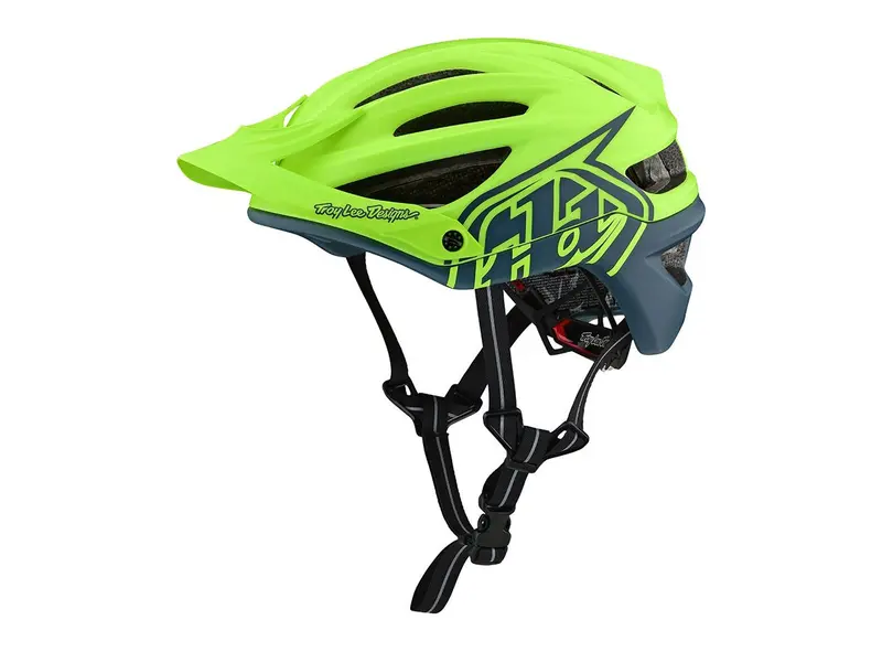 Troy Lee Designs A2 Mips Mtb Helmet - Decoy - Flo Yellow-Air Force Blue - 2019 1